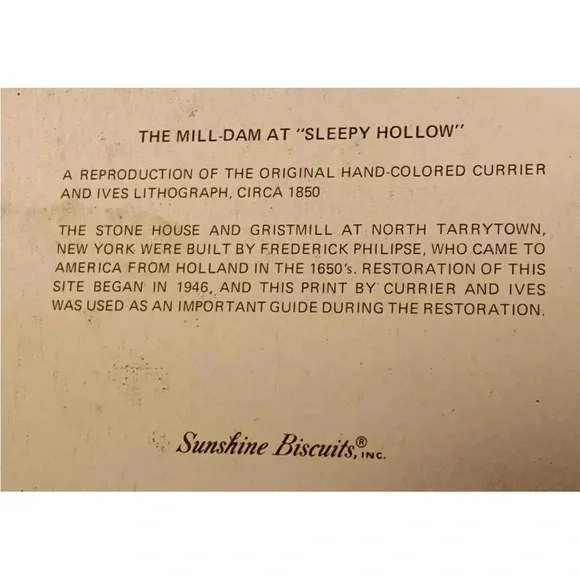 Vintage Sunshine biscuits‎ the blacksmith oval advertising Tray sleepy hollow